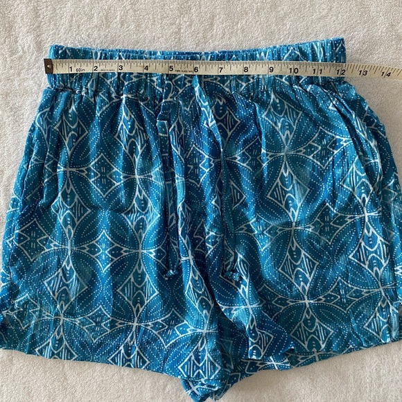 Hurley Teal Geometric Print Shorts - Picture 6 of 7